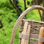Antique Wash Willow Deluxe Garden Tool Basket
