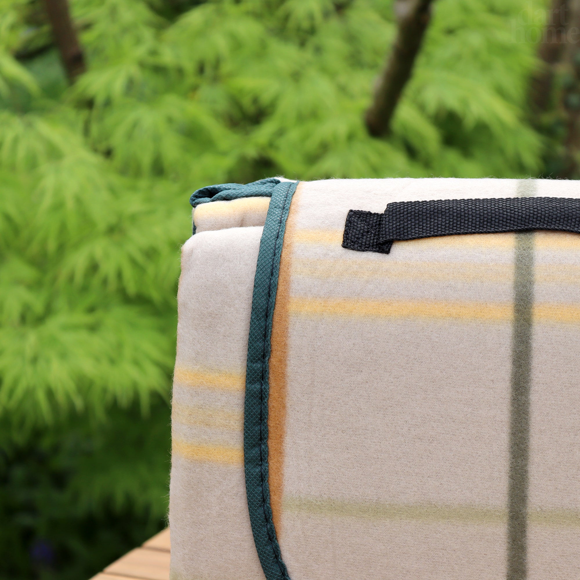 Foldable Beige Tartan Picnic Mat