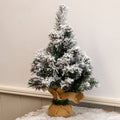 Snowy Flocked Snowy Tabletop Christmas Tree
