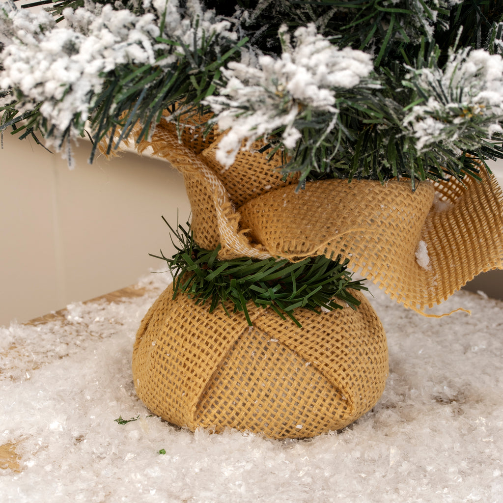 Tabletop Snowy Flocked Snowy Christmas Tree