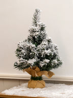 Tabletop Snowy Flocked Snowy Christmas Tree