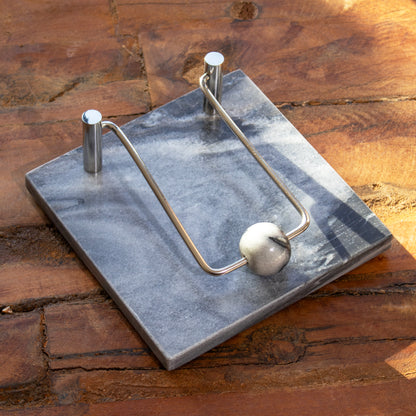 Grey Marble Napkin Holder