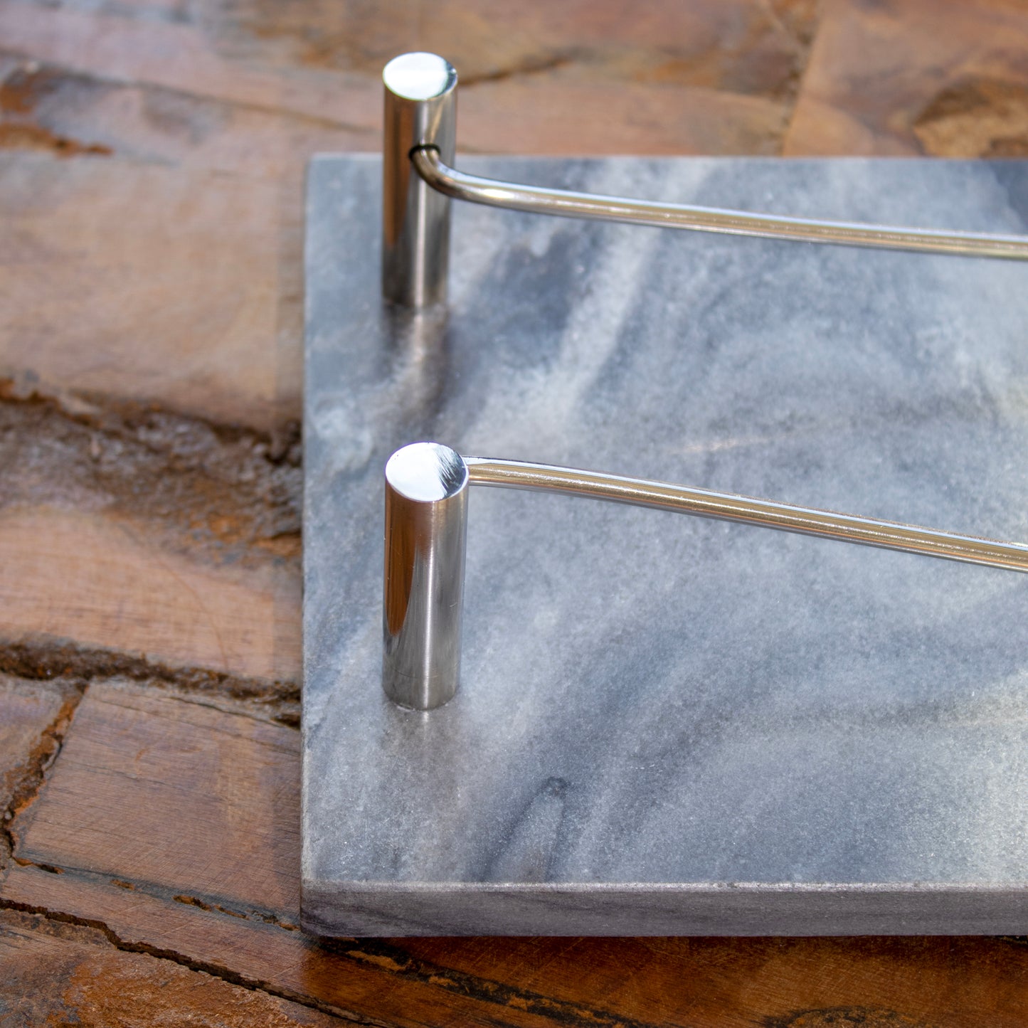 Grey Marble Napkin Holder