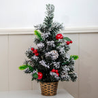 Snowy Berry & Pinecone Tabletop Christmas Tree