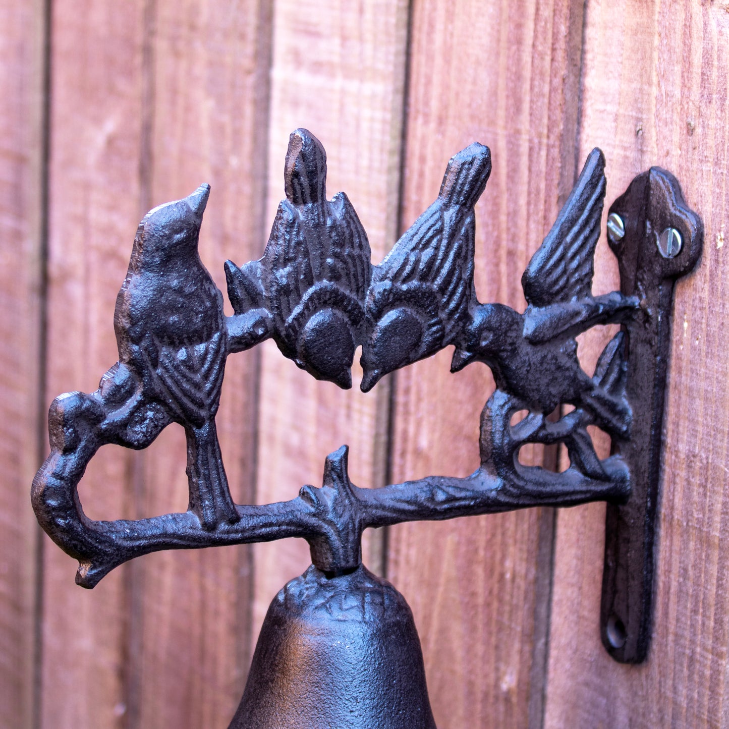 Cast Iron Perched Birds Door Bell