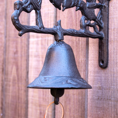 Cast Iron Perched Birds Door Bell