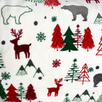 Überwurf aus weichem Fleece mit Weihnachtsgrafik