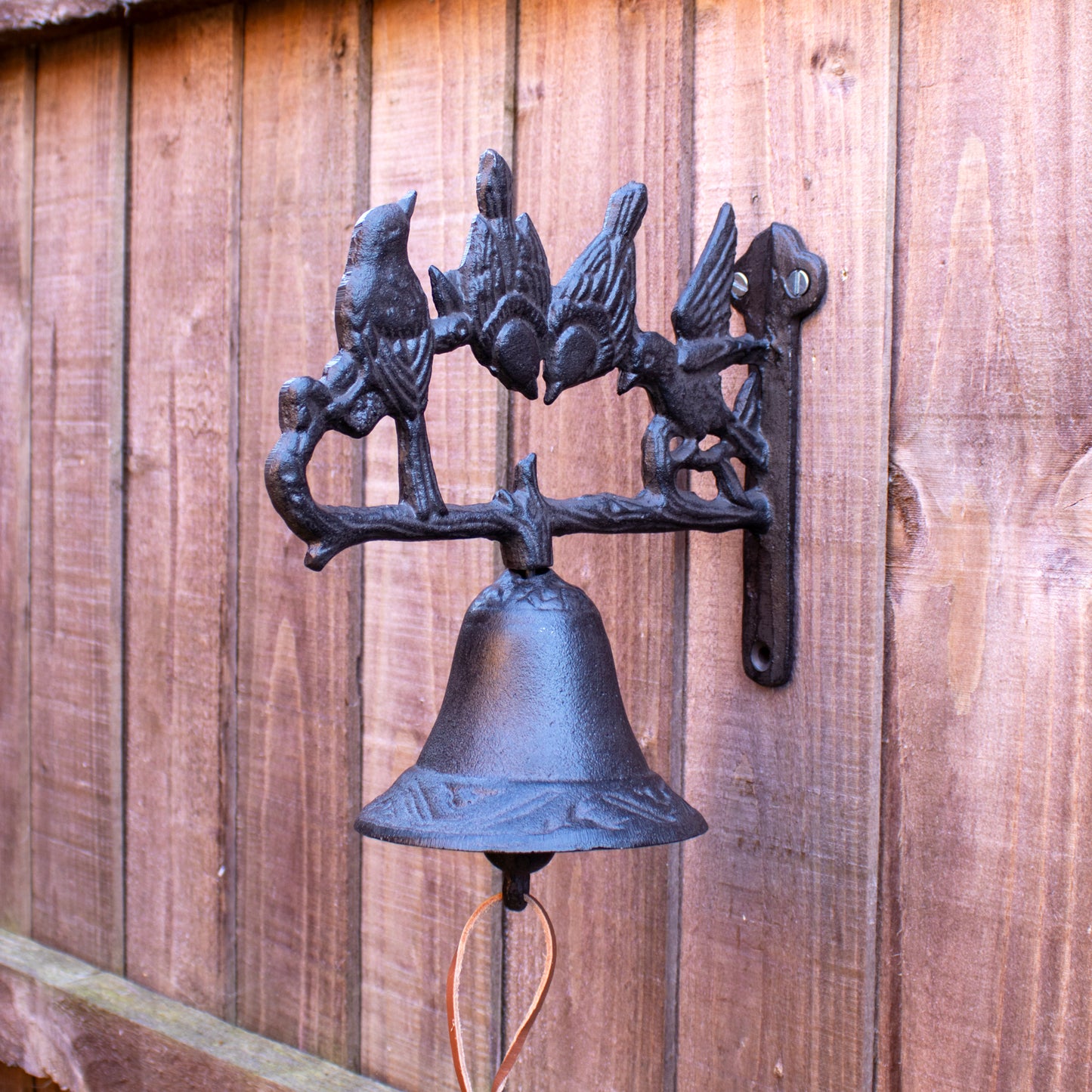 Cast Iron Perched Birds Door Bell