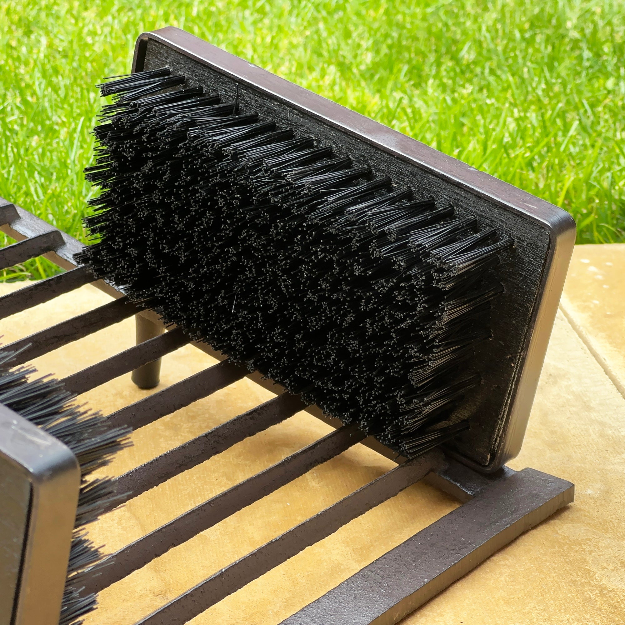 Iron Boot Scraper With Brush