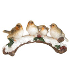 Robins on Snowy Branch Ornament