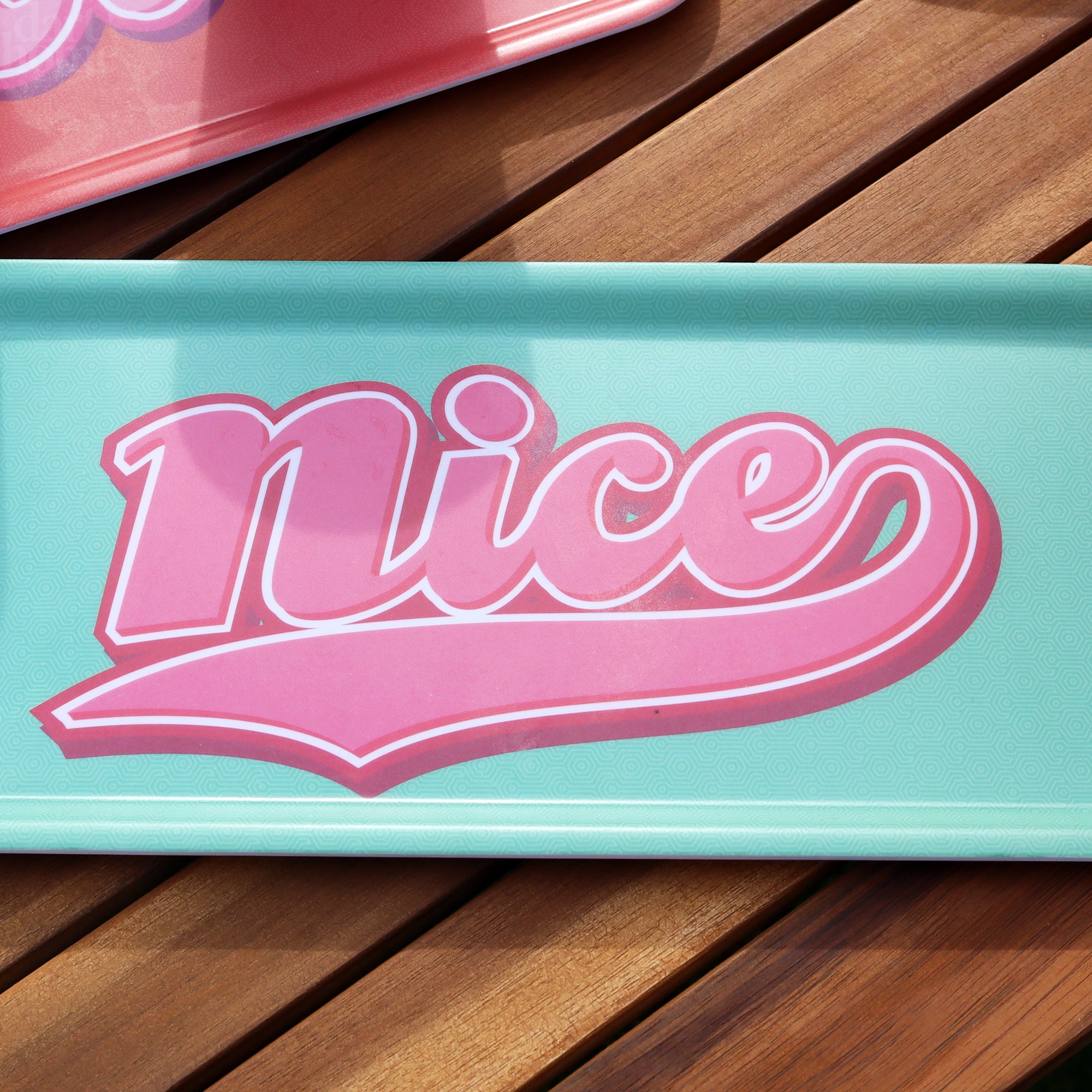 Green Nice Small Rectangular Serving Tray