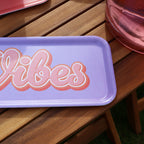 Purple Vibes Small Rectangular Serving Tray