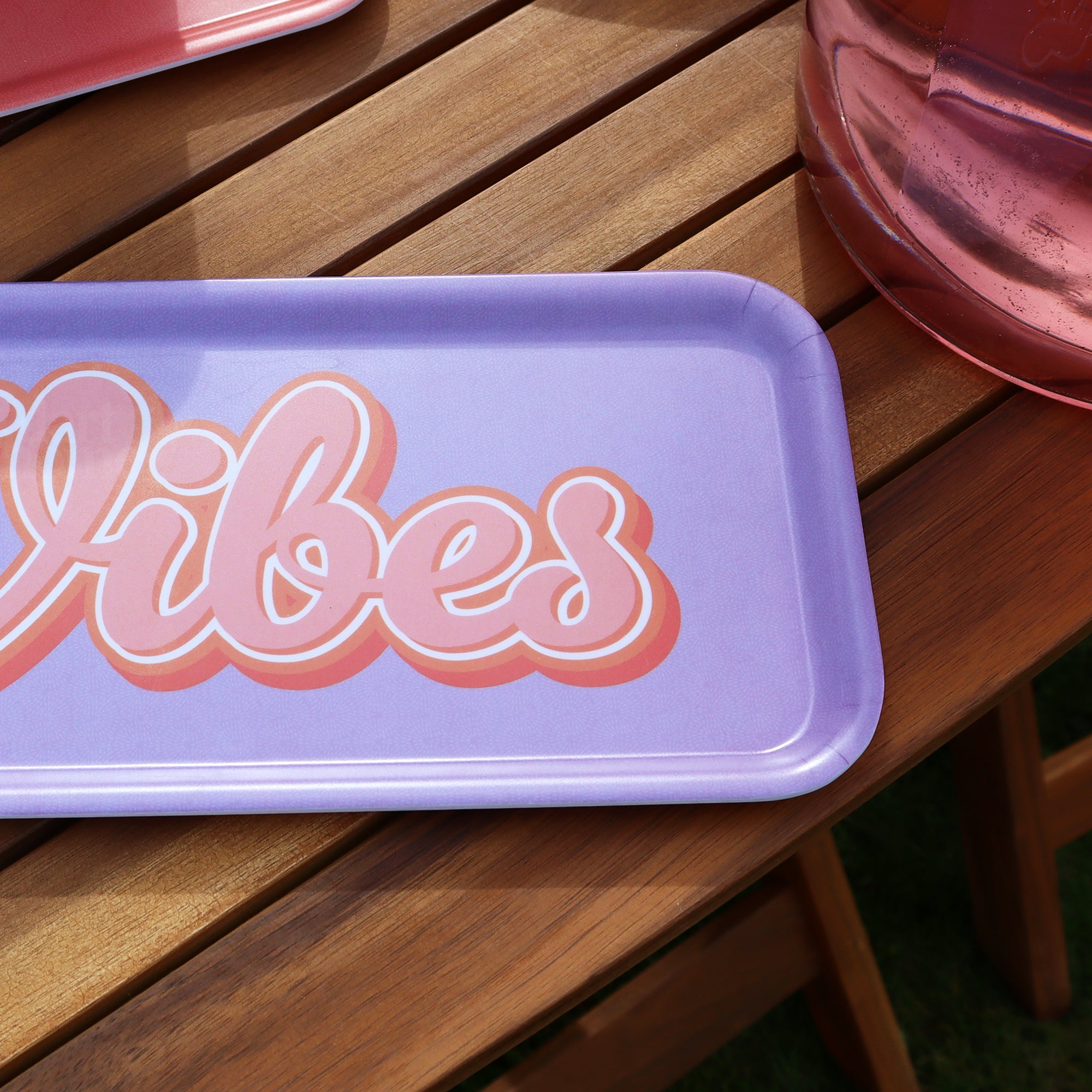 Purple Vibes Small Rectangular Serving Tray