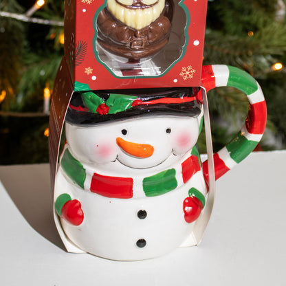 Christmas Snowman Mug And Hot Chocolate Bomb Set