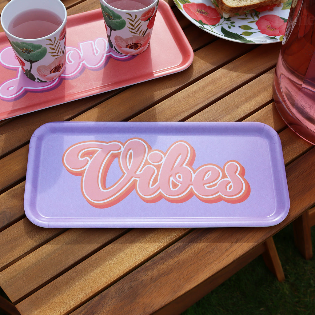 Purple Vibes Small Rectangular Serving Tray