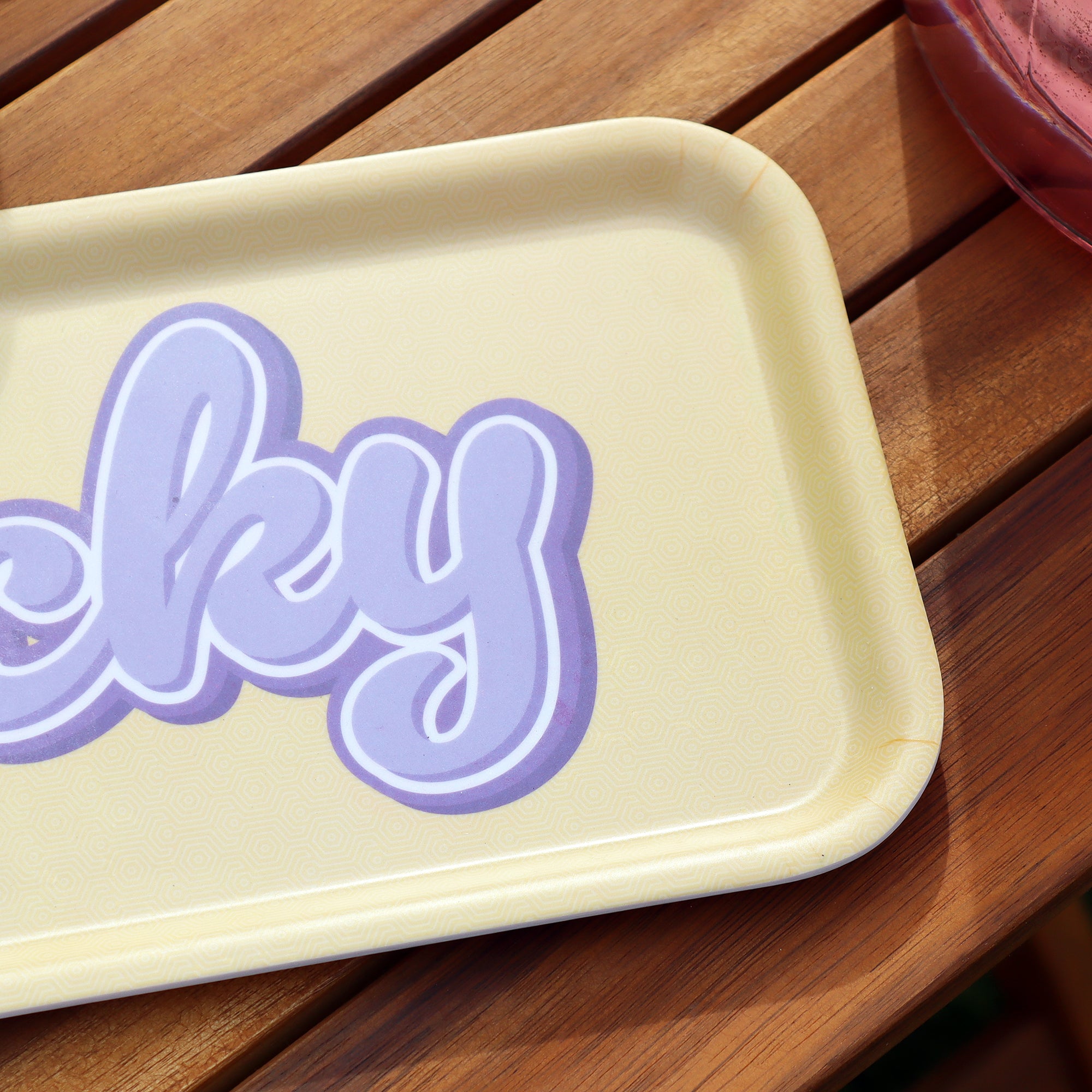 Yellow Lucky Small Rectangular Serving Tray