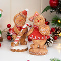 Set Of 2 Christmas Gingerbread Ornaments