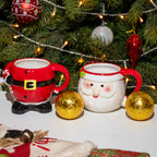 Santa Stacking Mugs & Hot Chocolate Bomb Set