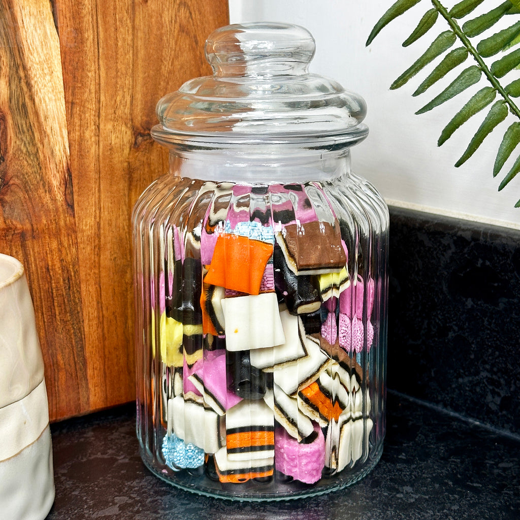 Set Of 3 Airtight Glass Sweets Jars