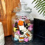 Set Of 3 Airtight Glass Sweets Jars