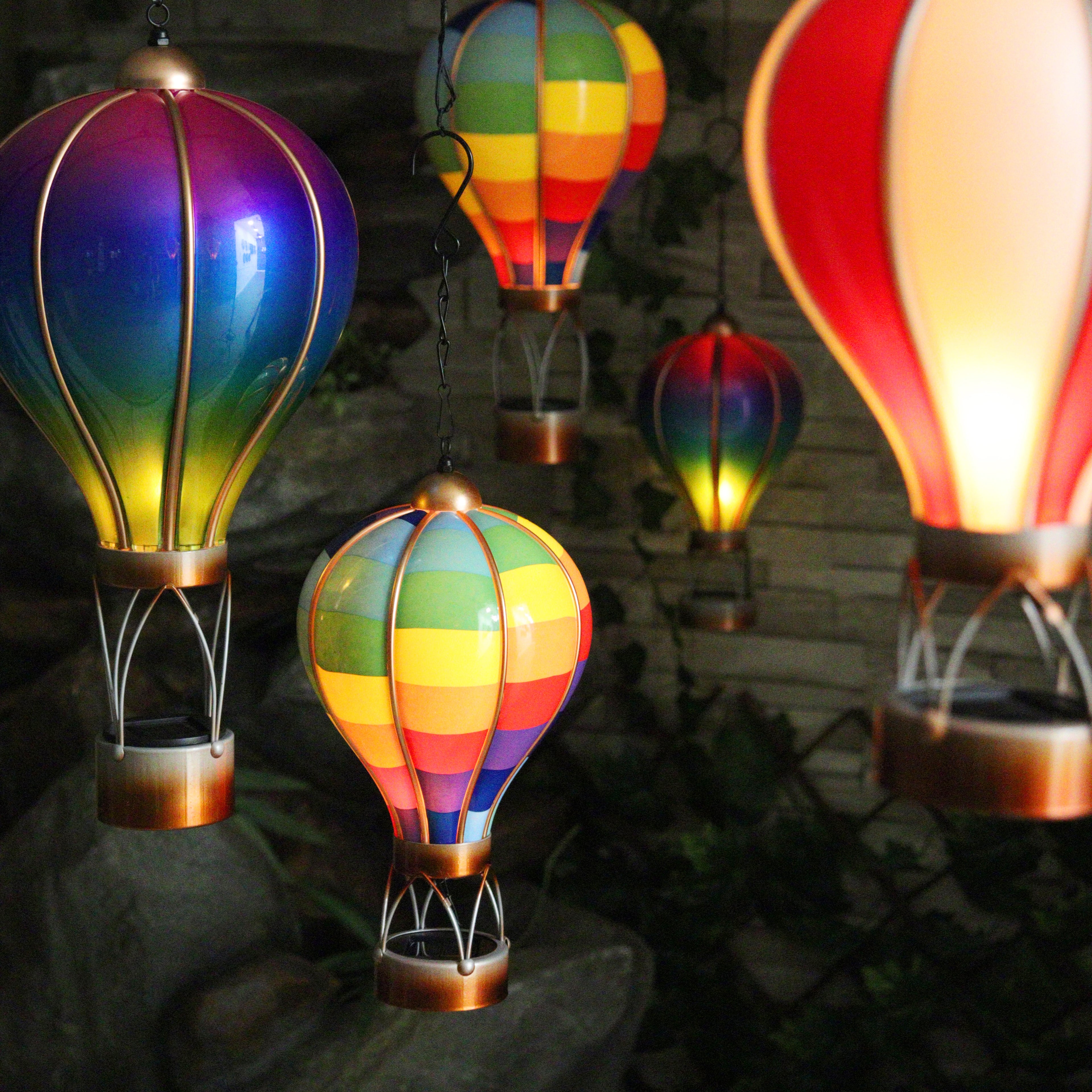Colour Spectrum Solar Hot Air Balloon Light