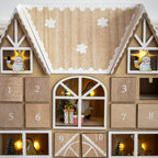 Wooden Christmas House Light Up Advent Calendar