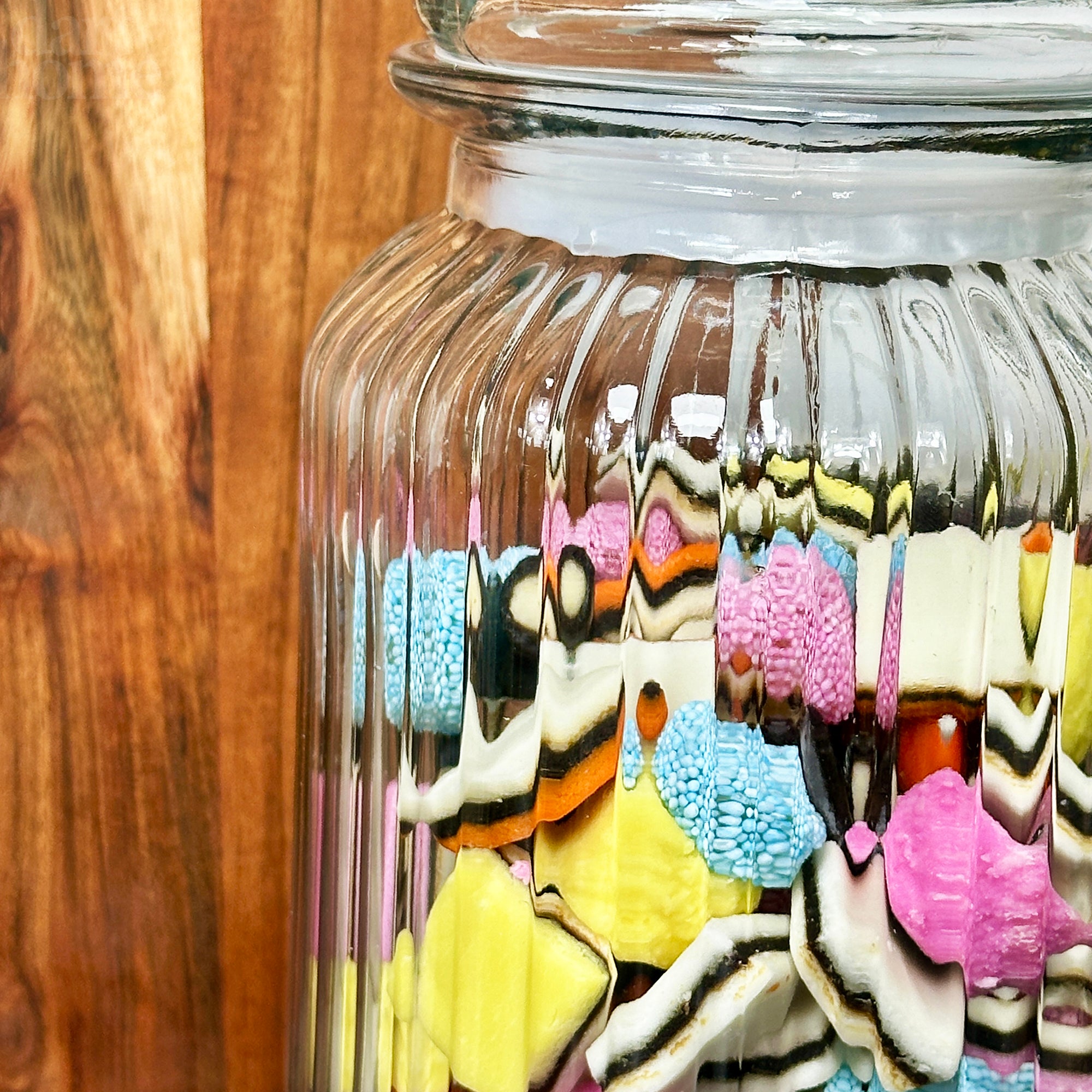 Set Of 3 Airtight Glass Sweets Jars