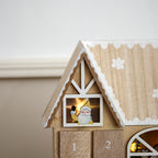 Wooden Christmas House Light Up Advent Calendar