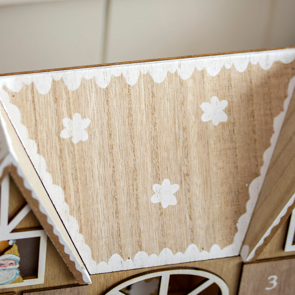 Wooden Christmas House Light Up Advent Calendar