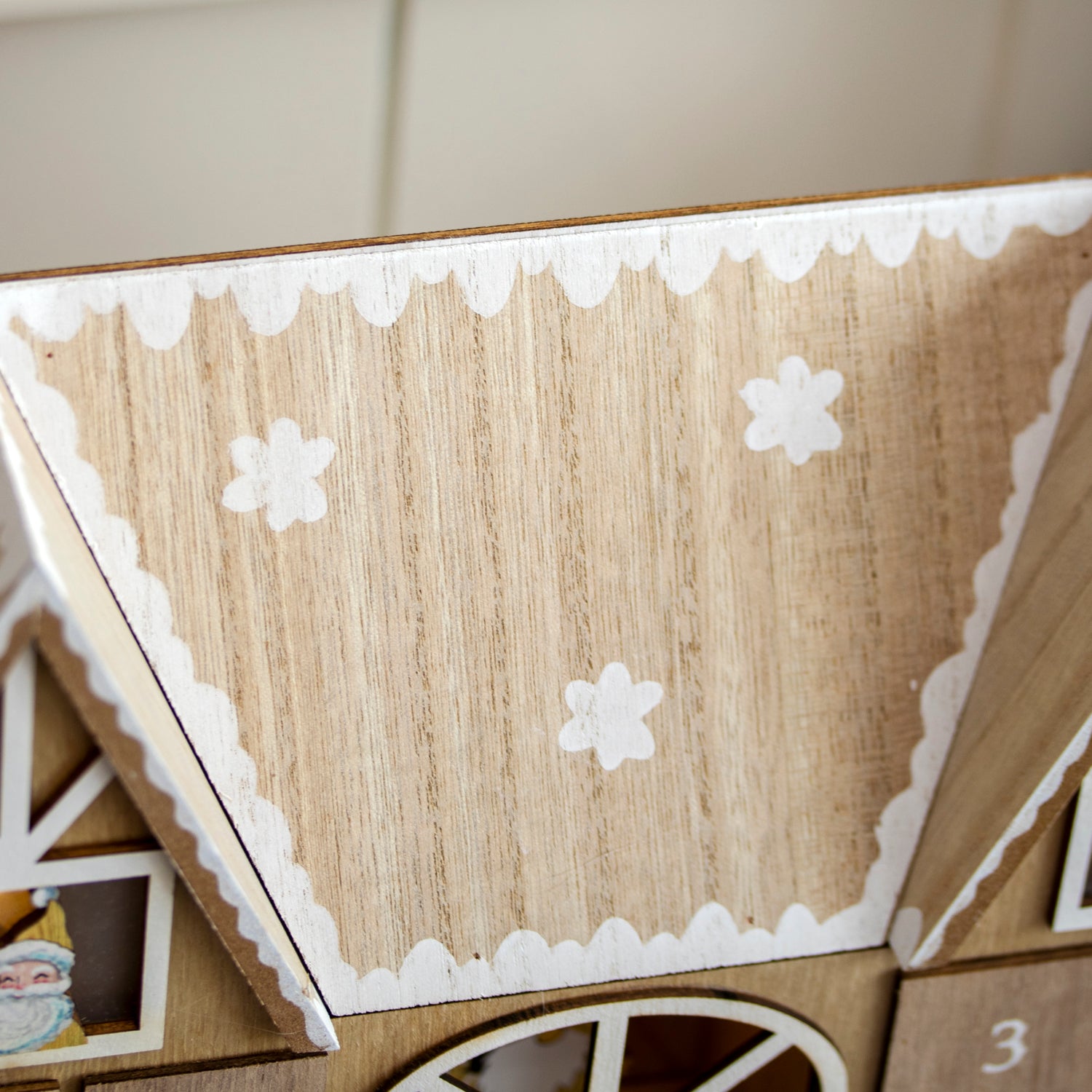 Wooden Christmas House Light Up Advent Calendar