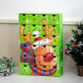 Green Reindeer 24 Drawer Advent Calendar