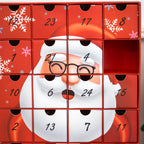 Red Santa Claus 24 Drawer Advent Calendar