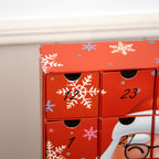 Red Santa Claus 24 Drawer Advent Calendar