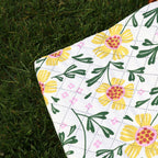 Summer Flower Quilted Picnic Blanket