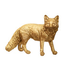 Textured Gold Standing Fox Ornament