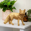 Textured Gold Standing Fox Ornament