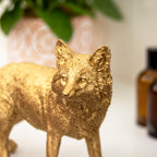 Textured Gold Standing Fox Ornament