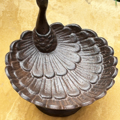 Cast Iron Peacock Bird Bath