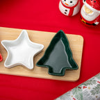 4 Piece Festive Christmas Bowl & Tray Set