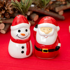 Santa Claus & Snowman Salt And Pepper Shakers
