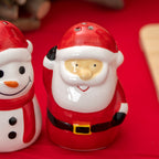 Santa Claus & Snowman Salt And Pepper Shakers