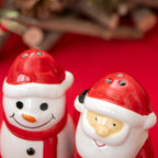 Santa Claus & Snowman Salt And Pepper Shakers