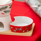 6 Piece Christmas Chocolate Fondue Set