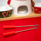 6 Piece Christmas Chocolate Fondue Set