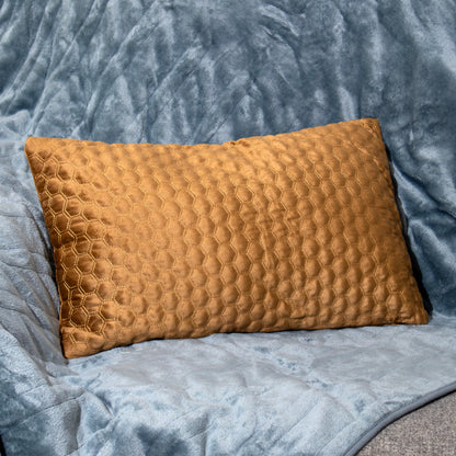 Honeycomb Patterned Velvet Cushions