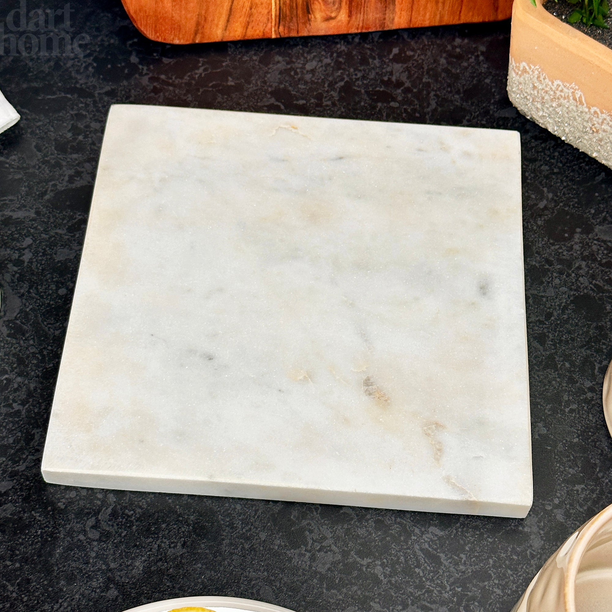 White Square Marble Board