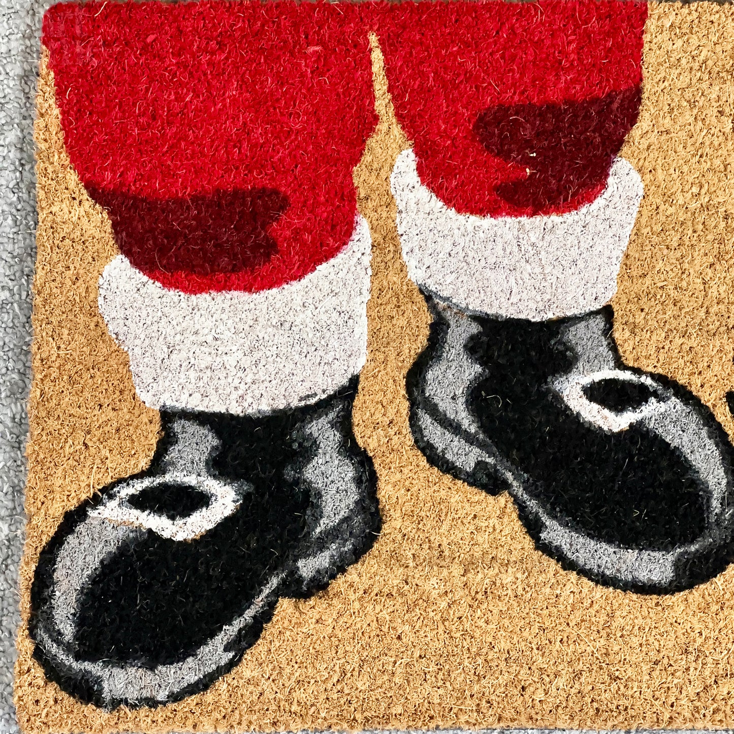 Santa Please Stop Here Coir Doormat