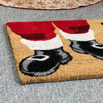 Santa Please Stop Here Coir Doormat