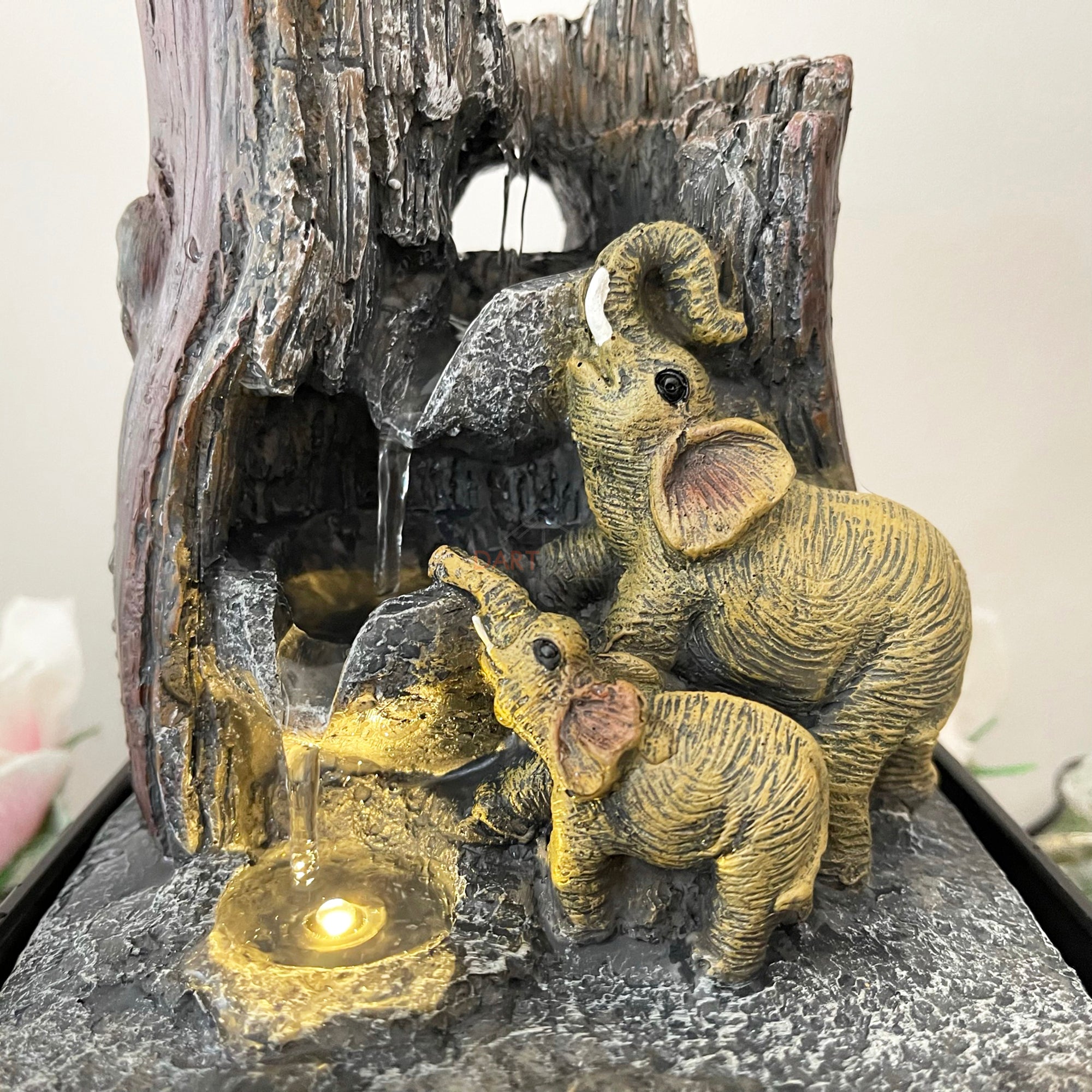 Elephant Paradise LED Indoor Water Fountain