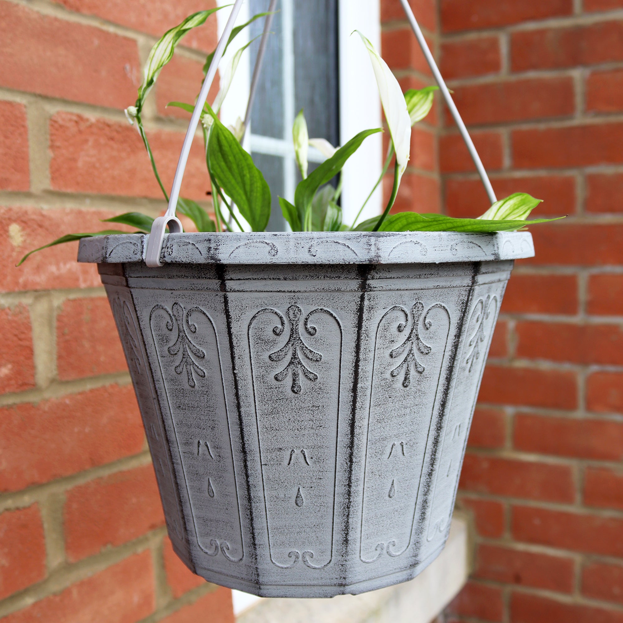 Set Of 2 Kallos Hanging Basket Planters